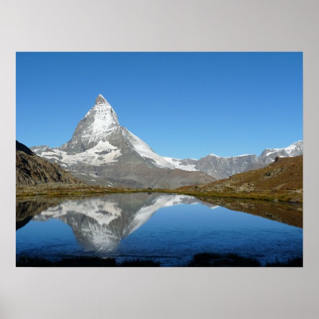 Poster Riffelsee Matterhorn (Devant)