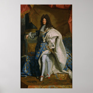 Poster Rigaud - Portrait de Louis XIV (après 1701)