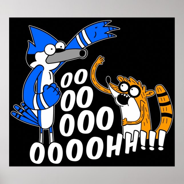 Poster Rigby et Mordecai (Devant)