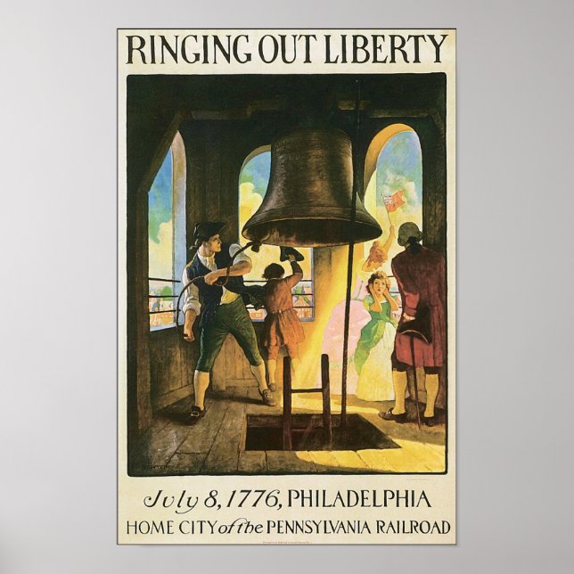 Poster Ring Out Liberty, 8 juillet 1776 Philadelphie (Devant)
