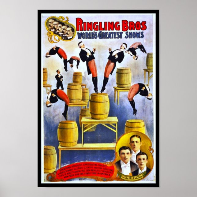 Poster Ringling Brothers Circus Raschetta Brothers (Vorne)