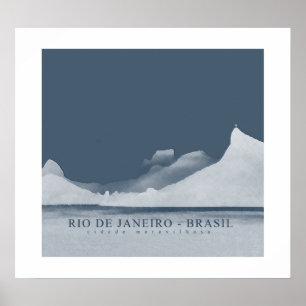 Poster rio de janeiro pour murs, empreintes