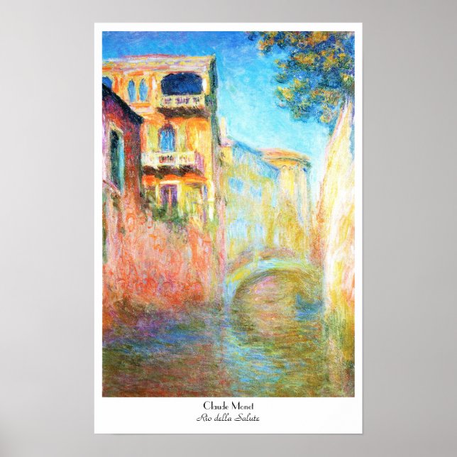 Poster Rio della Salute Claude Monet (Devant)