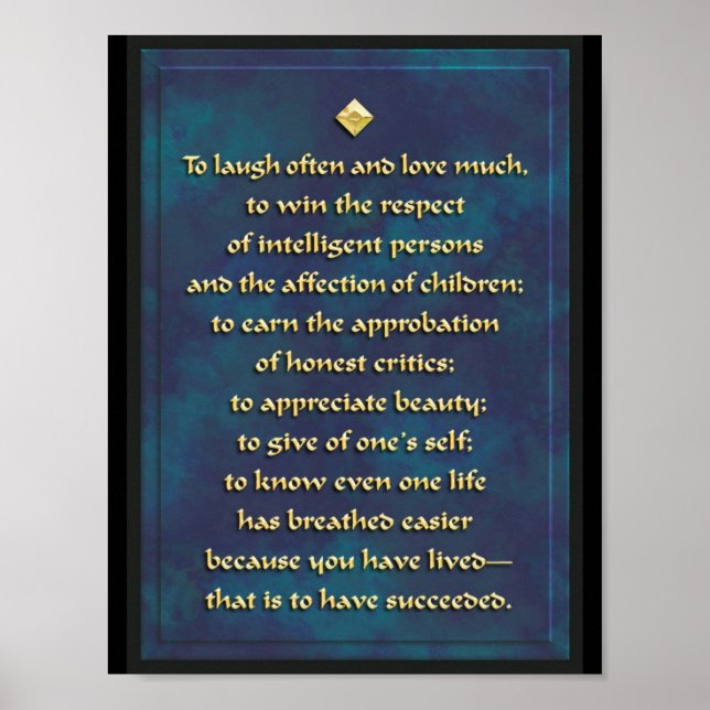 Poster Rire souvent... (Devant)