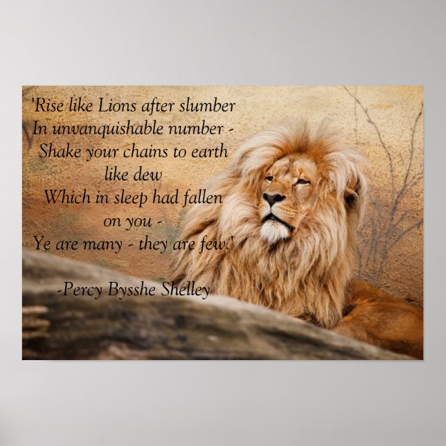 Poster "Rise like Lions" (Vorne)