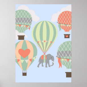 Poster Rising de ballon