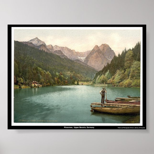 Poster Rissersee, Haute-Bavière, Allemagne (Devant)