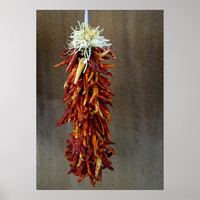 Poster Ristra Chili rouge (Devant)