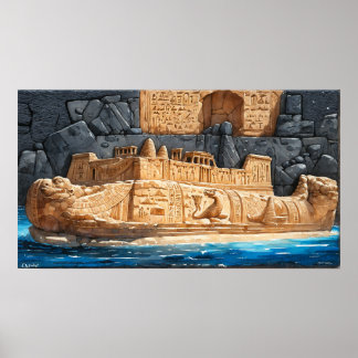 Poster Rites funéraires des pharaons