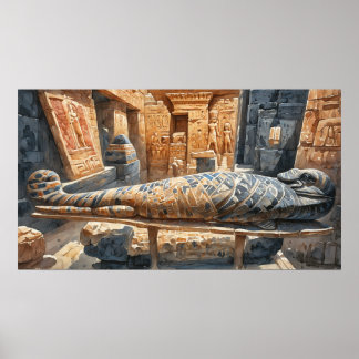 Poster Rites funéraires des pharaons