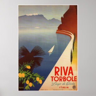 Poster Riva Torbole, Lac de Garde