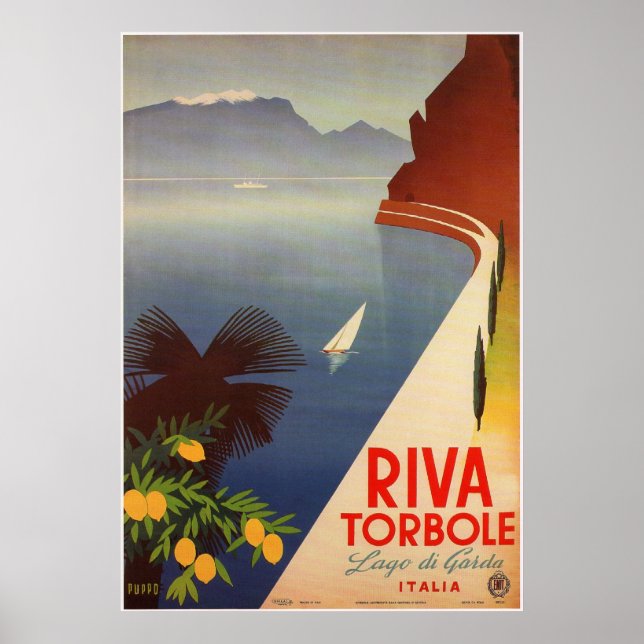 Poster Riva Torbole, Lac de Garde (Devant)