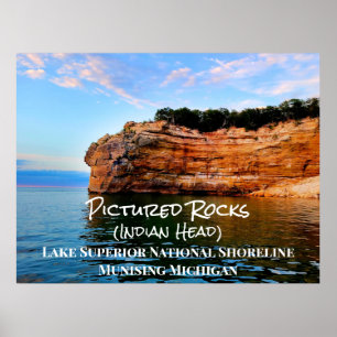 Poster Rivage national de Rocks Lake Superior