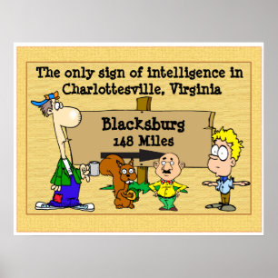Poster Rivalence Virginia Tech vs Va