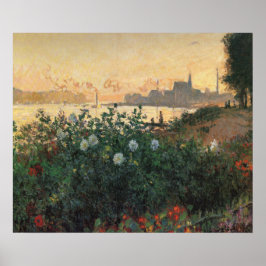 Poster Riverbank, Argenteuil - Claude Monet