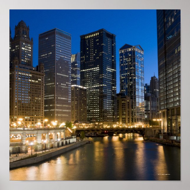 Poster Riverfront de Chicago (Devant)