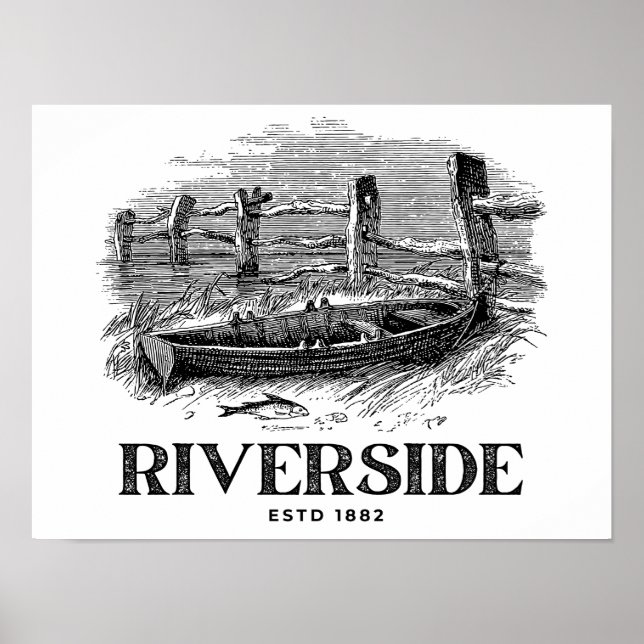 Poster Riverside (Devant)
