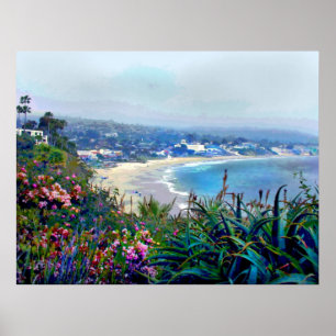 Poster Riviera californienne de Laguna Beach