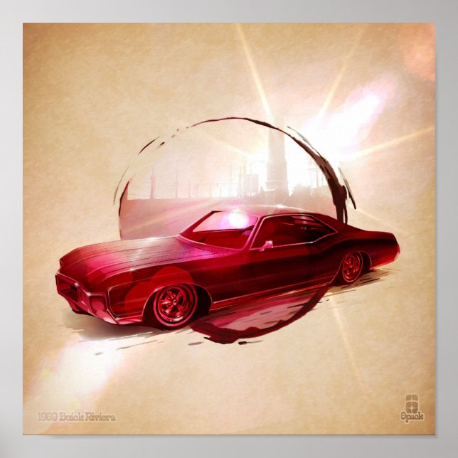 Poster riviera de buick en 1968 (Devant)