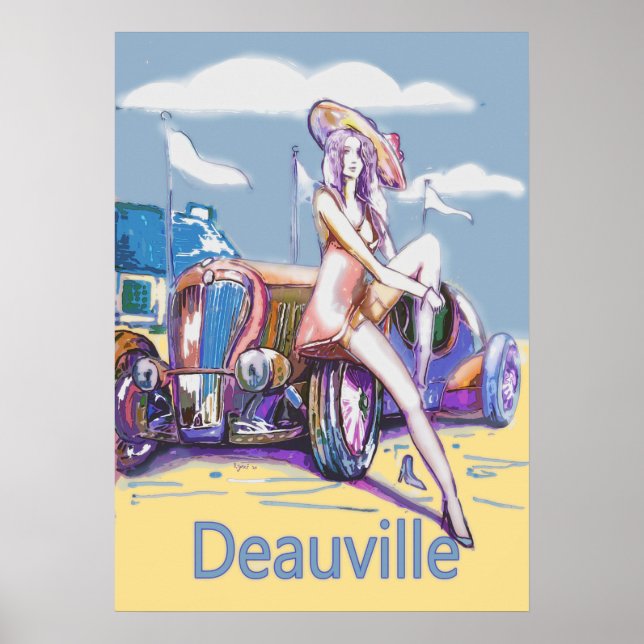 Poster riviera française de deauville (Devant)