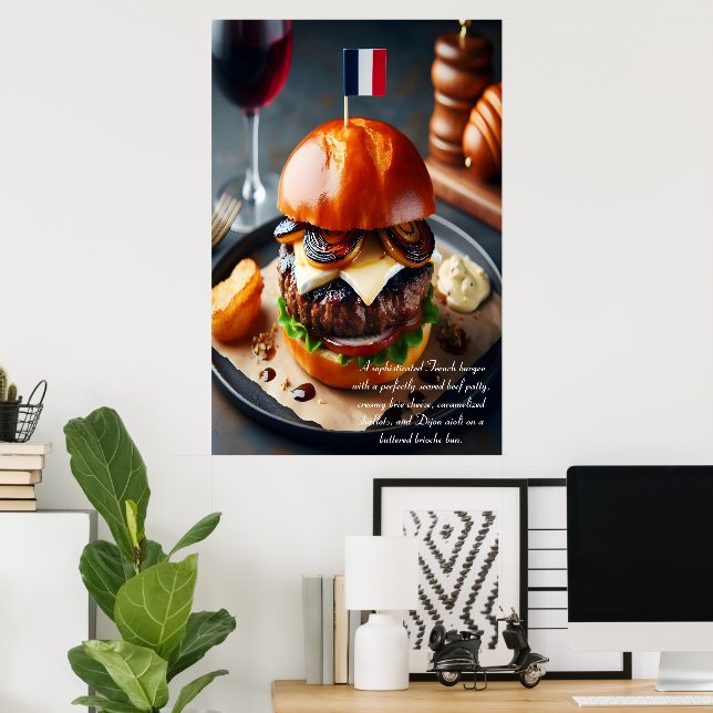 Poster Riviera Rhapsody Burger 24x36 (Bureau à domicile)