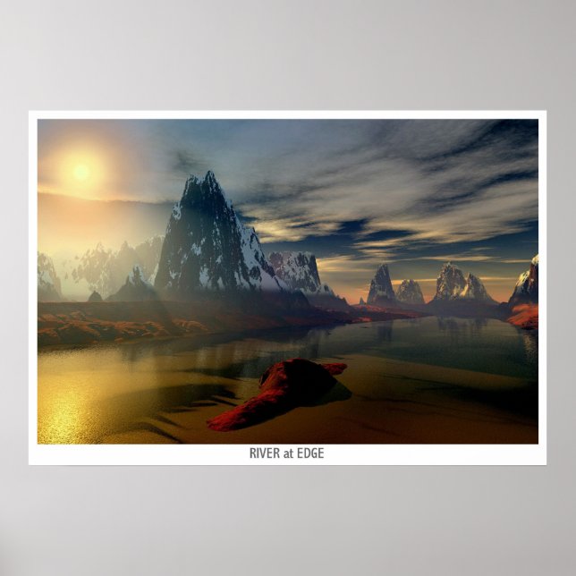 Poster Rivière à la limite du monde (Devant)