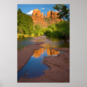 Poster Rivière à Red Rock Crossing, Arizona