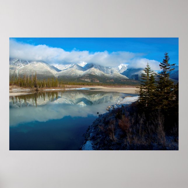 Poster Rivière Athabasca, Parc national Jasper, Alberta (Devant)