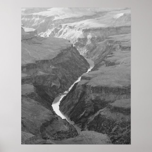 Poster Rivière Black & White Colorado Courir 16x20 (Devant)