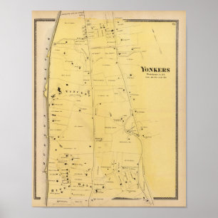 Poster Rivière Dale et carte d'atlas de Mt Saint Vincent