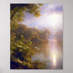 Poster Rivière de la Lumière par l'église Frederic Edw