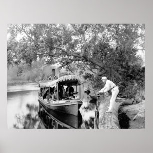 Poster Rivière de Tomoka, la Floride, 1880