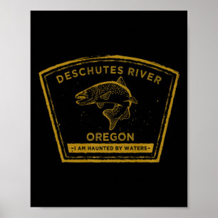 Poster Rivière Deschutes Oregon Pêche à la mouche Premium