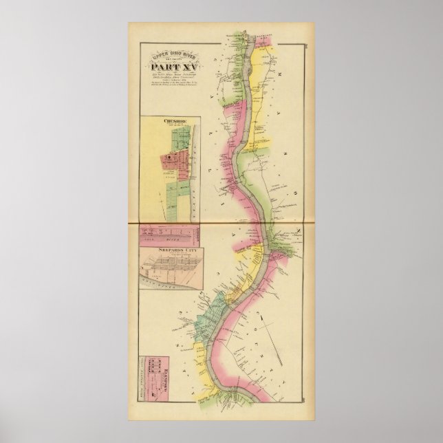 Poster Rivière et vallée de l'Ohio supérieur 5 (Devant)