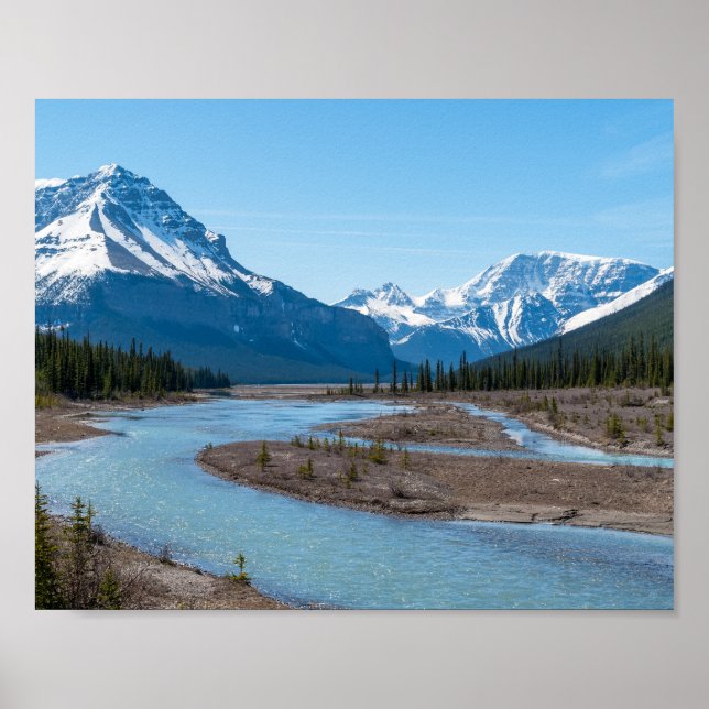 Poster Rivière le long de Icefields Parkway Highway 93 -  (Devant)