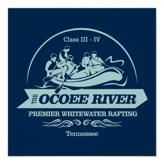 Poster Rivière Ocoee (rafting2) (Devant)