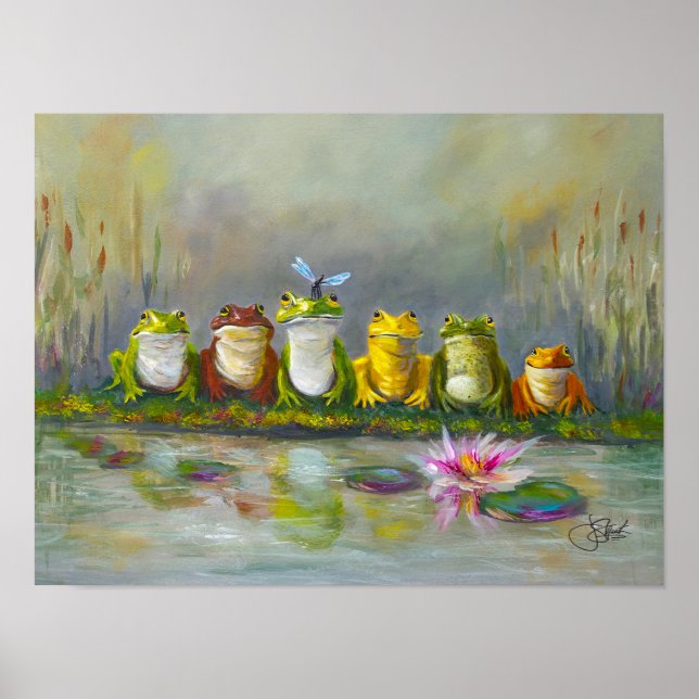 Poster Rivière Ribbit (Devant)