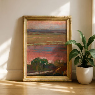 Poster Rivière rose   Jan Stanisławski