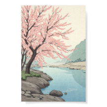 Rivière Sakura Moderne Ukiyo-e Japonais