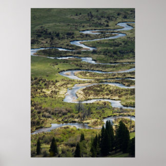 Poster rivière sinueuse à rmnp