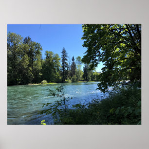 Poster Rivière Willamette, OR