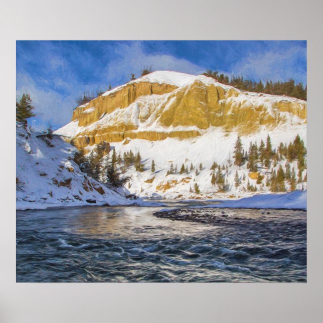 Poster Rivière Yellowstone (Devant)