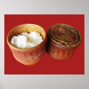 Poster Riz épineux [Khao Niao] Thai Lao Food