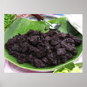 Poster Riz Gluant Noir Thai Lao [Khao Niao Dam]