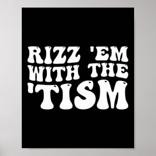 Poster Rizz Em avec le Tism Éducation Spéciale Autisme Aw