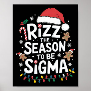 Poster Rizz La Saison D'Être Sigma Gen Alpha Xmas Père No