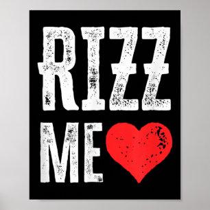 Poster Rizz Me Coeur Drôle Saint Valentin Enfants Sigma S