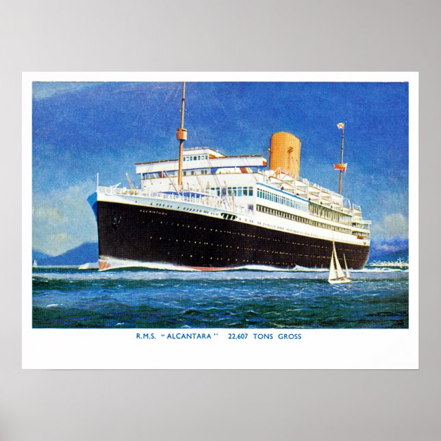 Poster RMS Alcantara (Devant)