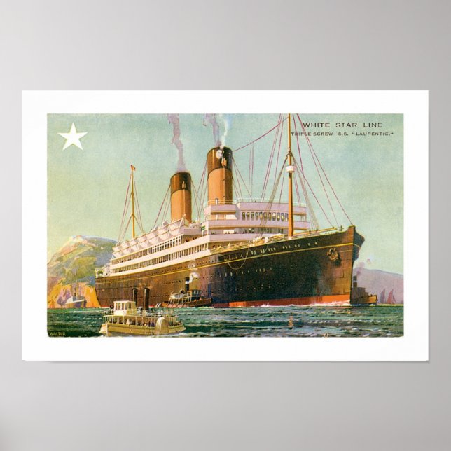 Poster RMS Laurentic (Devant)
