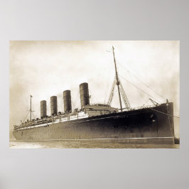 Poster RMS Lusitania